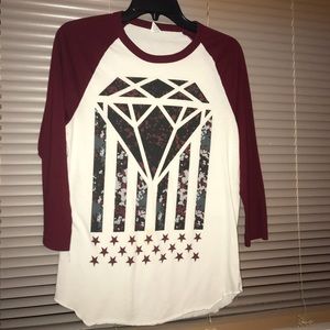 Diamond long sleeve tee